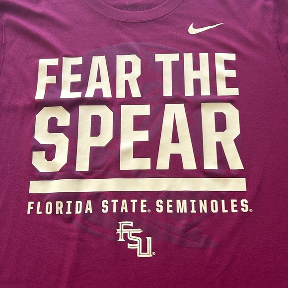 Men’s Nike Florida State Seminoles short sleeve dry fit - Picture 3 of 8
